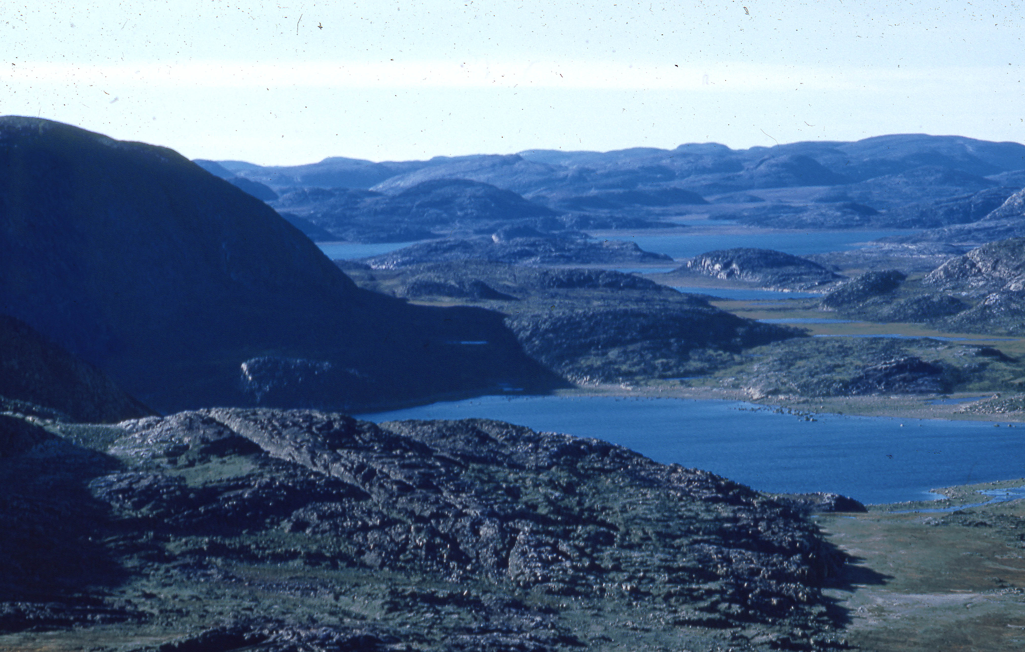 Photograph of hills behind Cape Dorset taken, 1960