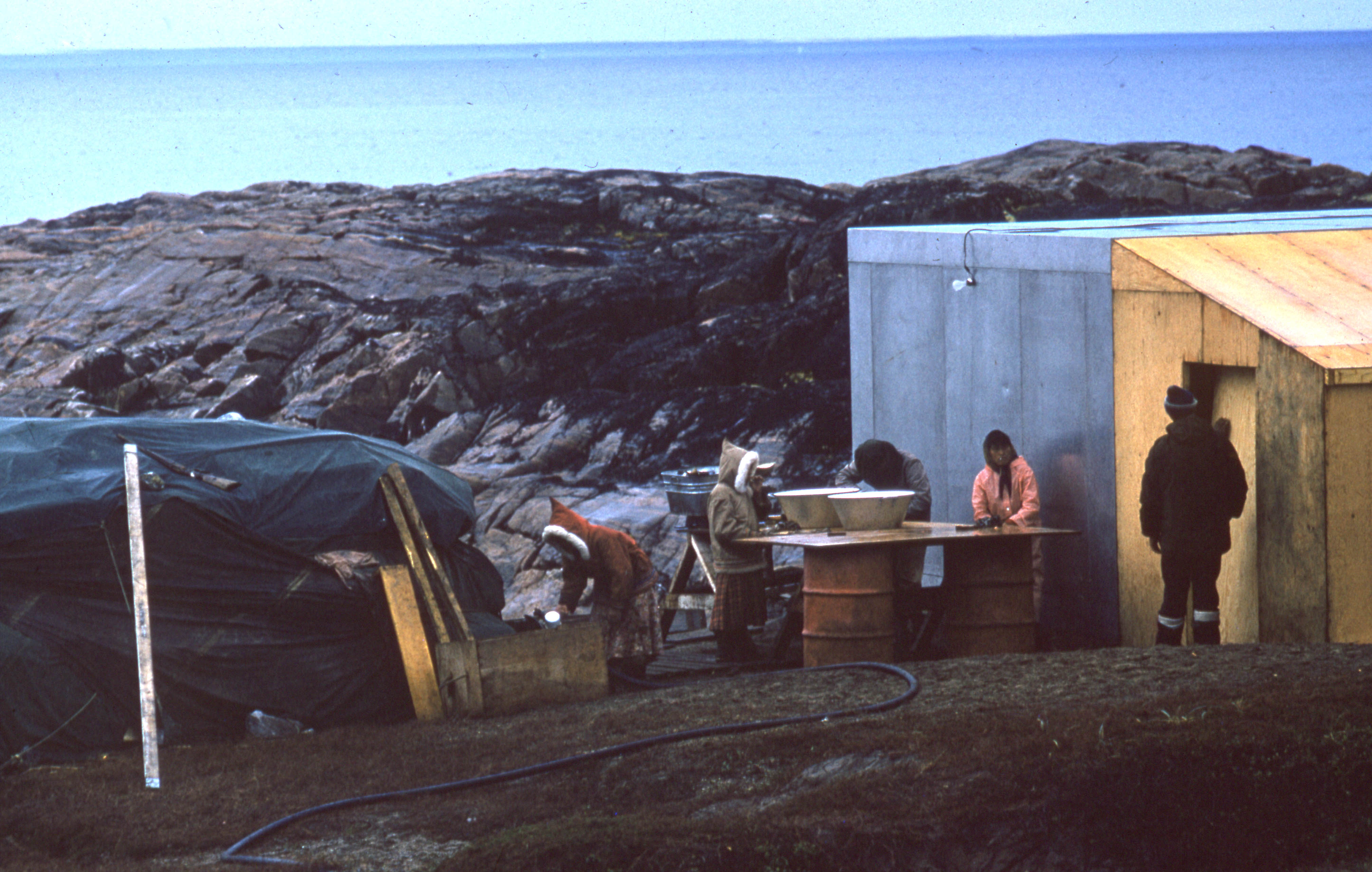 The freezer site for the George River char fishery, 1960