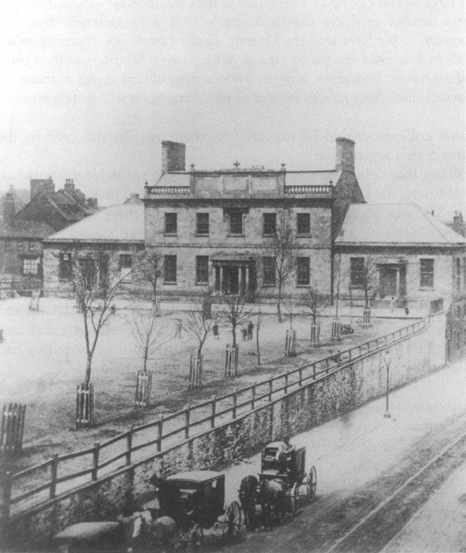 Black and white photograph of College 1875