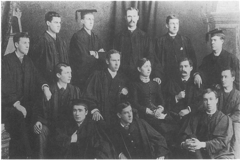 Photograph of senior class, 1885.