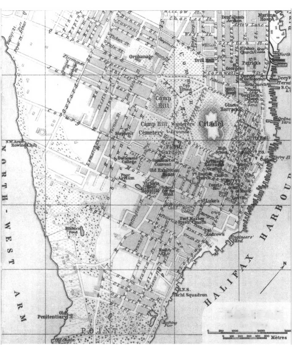 Map of Halifax, NS., in 1900