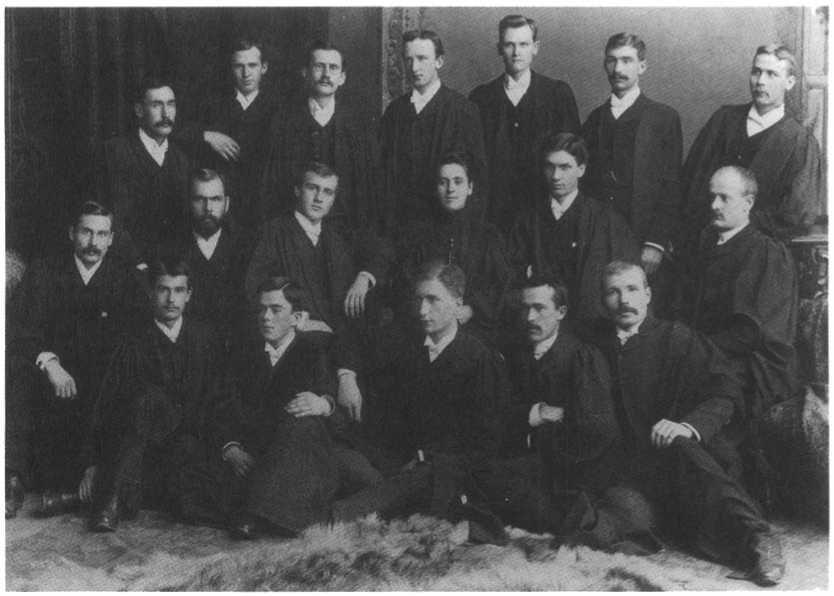 Photograph of senior class, 1889-90.