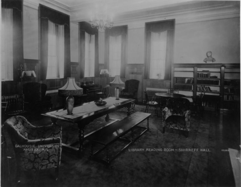 Photograph of Shirreff Hall Library and study room.