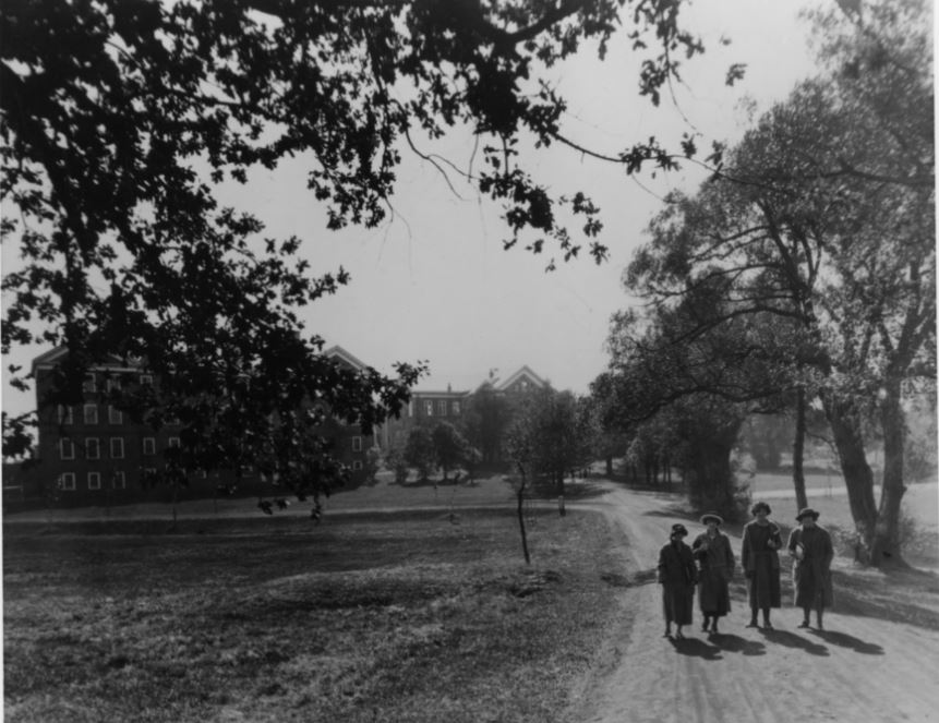 Photograph of the Studley campus, c. 1924.