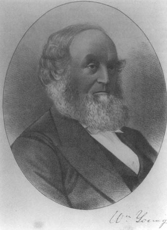 Engraving of Sir William Young, c. 1880