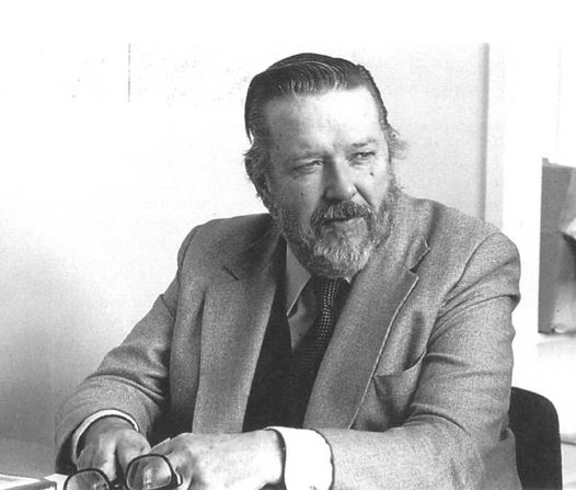 Photograph of George Grant, Professor of Philosophy, 1947—60, and of Religion, Classics and Political Science, 1980-4.