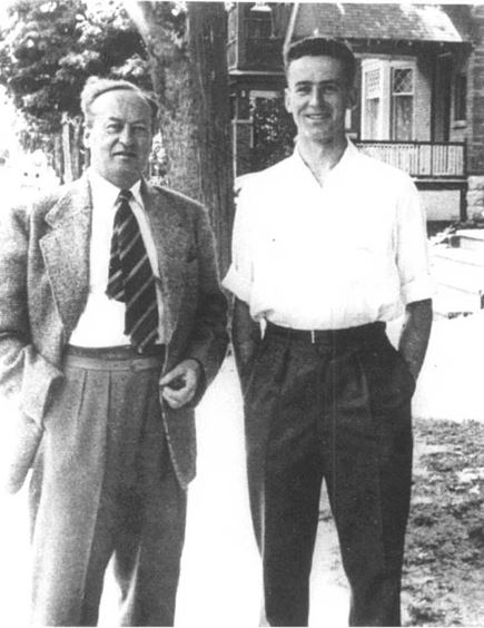 Photograph of R.A. MacKay, Professor of Political Science and his son, W.A. MacKay