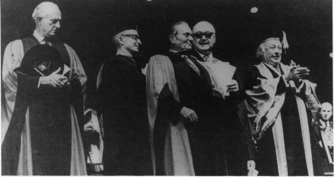 Photograph of Tito honorary degree, 1971.