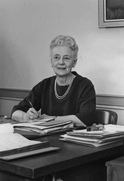 Photograph of Miss B.R.E. Smith, Registrar of Dalhousie, 1952-68.